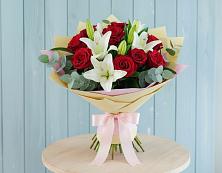 Букет цветов из:  Лилии и Розы в Забродах