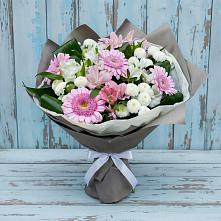 Букет цветов из:  Герберы, Альстромерии и Хризантемы в Забродах