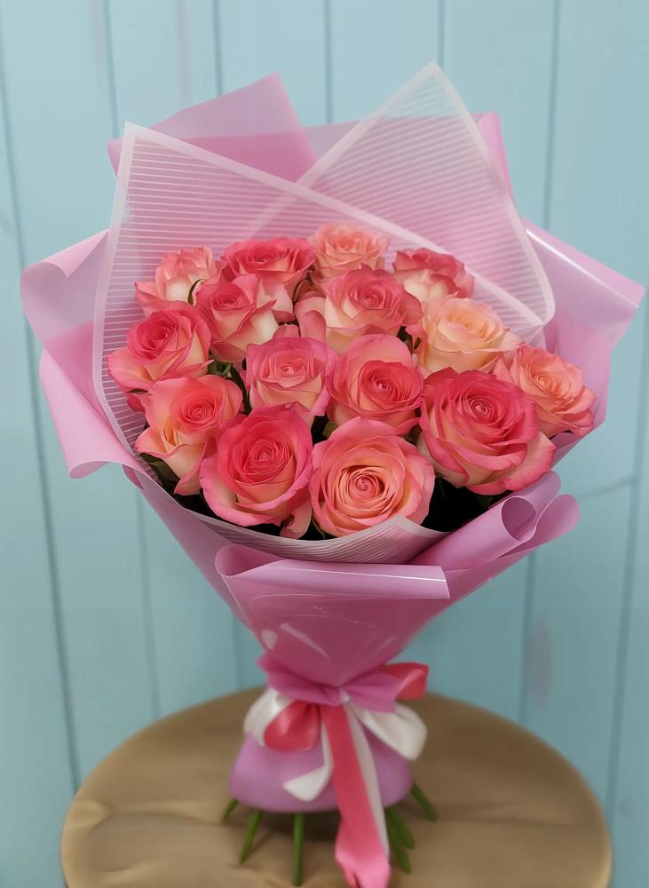 Букет 15 Розовых роз Равель в Забродах