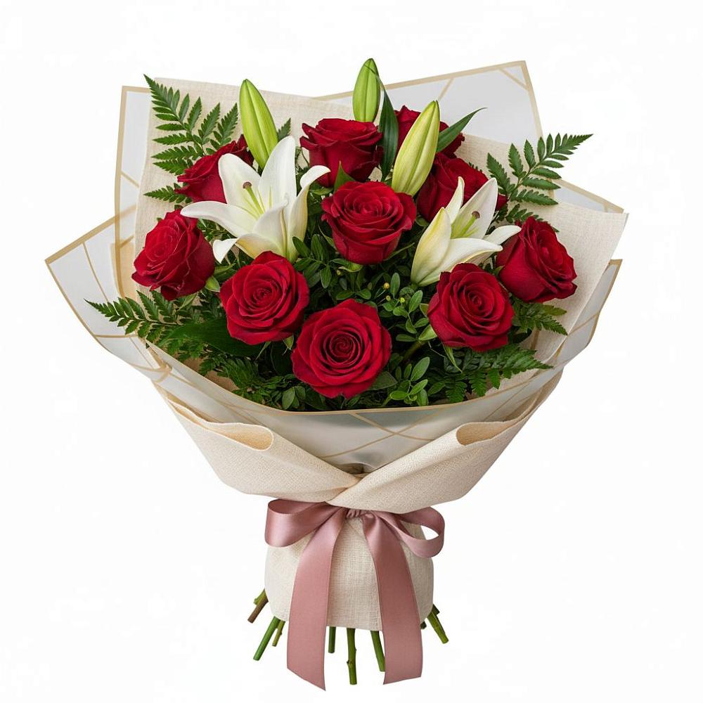 Букет цветов из: Лилии и Розы в Забродах