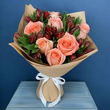 Букет цветов из:  Розы и Альстромерии в Забродах