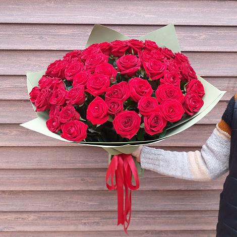 Букет 55 Красных роз Фридом в Забродах