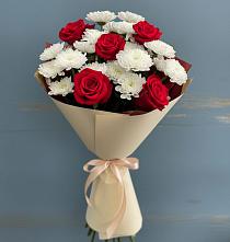 Букет цветов из:  Розы и Хризантемы в Забродах