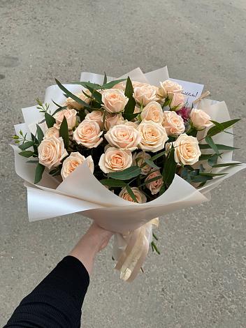 Букет Кремовые розы Латте в Забродах