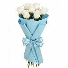 Букет 7 белых роз Проуд в Забродах