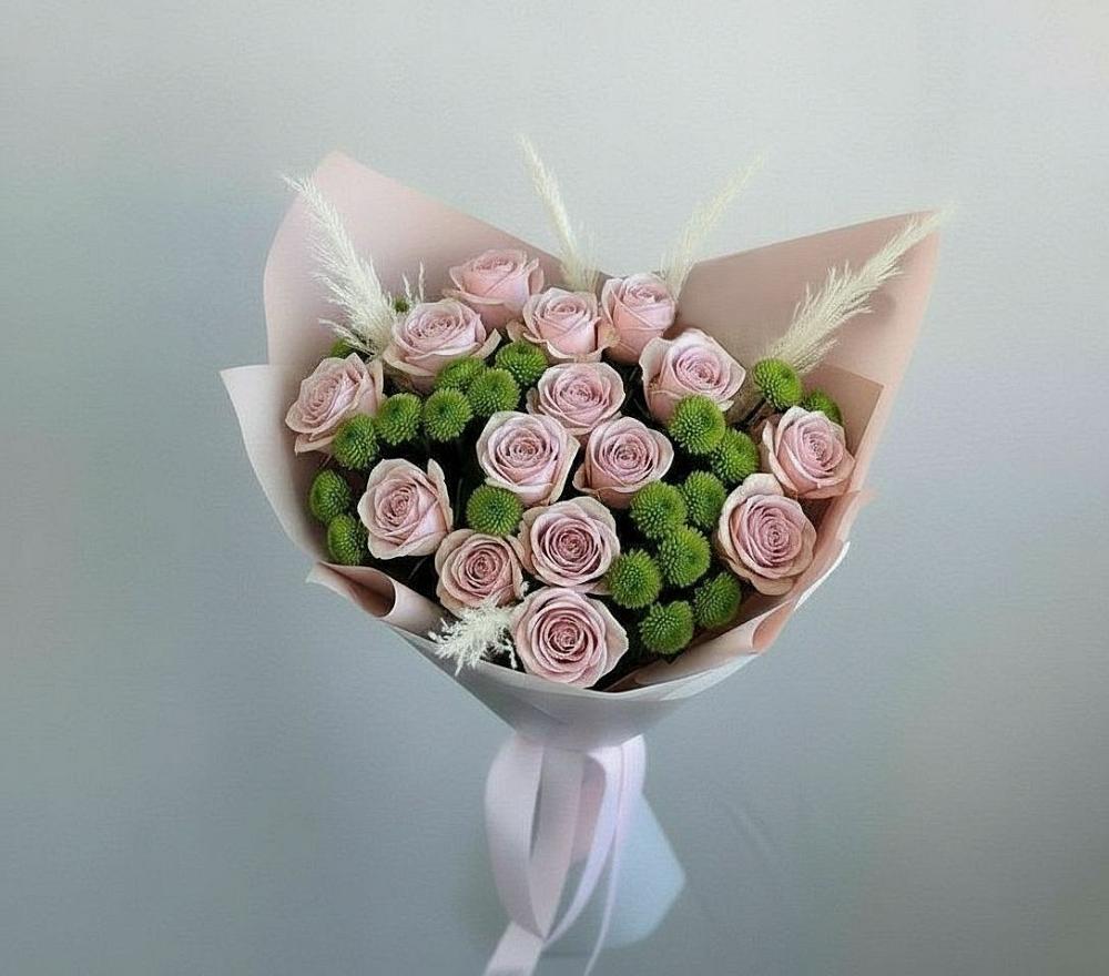 Букет цветов из: Розы и Хризантемы в Забродах