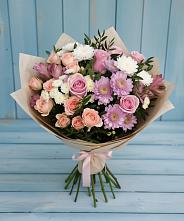 Букет цветов из:  Хризантемы, Розы и Альстромерии #REPLACE_PRED# Забродах