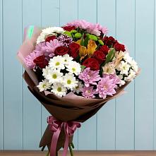 Букет цветов из:  Розы, Хризантемы и Альстромерии #REPLACE_PRED# Забродах