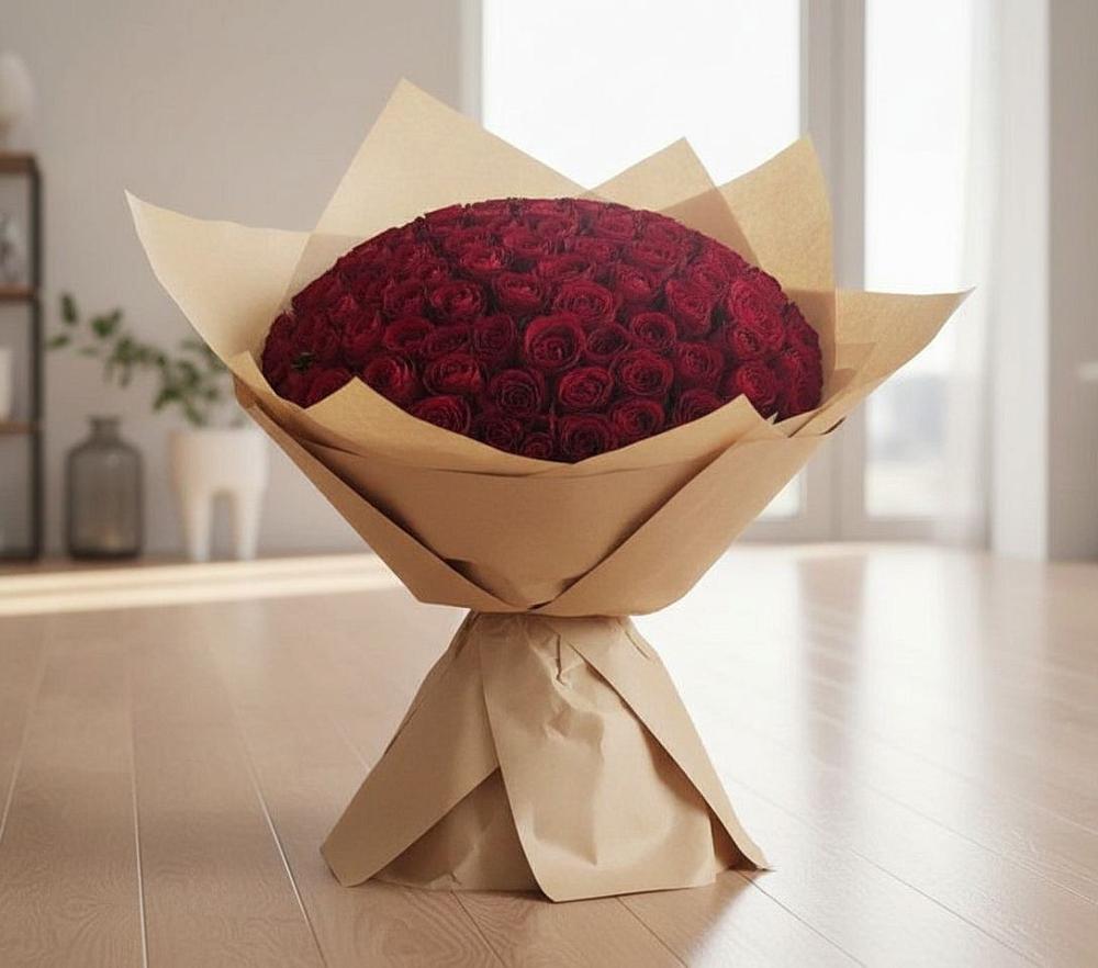 Букет 101 Красная роза в Забродах