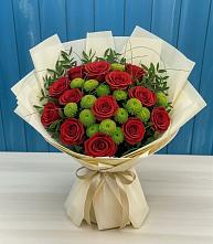 Букет цветов из:  Розы и Хризантемы в Забродах