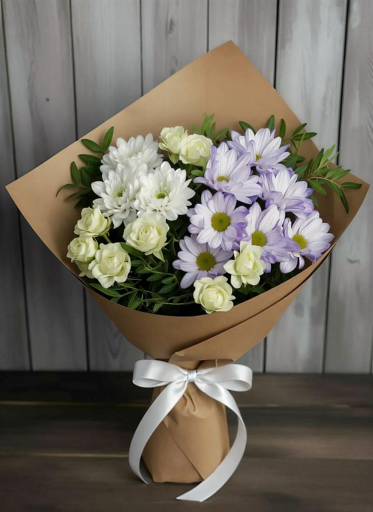 Букет цветов из: Хризантемы и Розы в Забродах