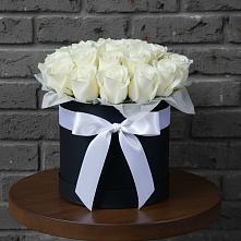 Цветочная композиция из Розы в шляпной коробке в Забродах